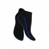 Pánske 4 páry členkových bavlnených ponožiek Čierne s pruhom