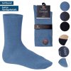 Pánske 3 páry bavlnených ponožiek s voľným lemom Modrý MIX