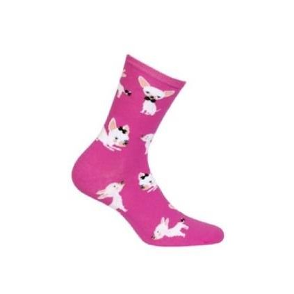 pol il Skarpetki damskie Wola Skiety wzor w pieski wz 997 25657