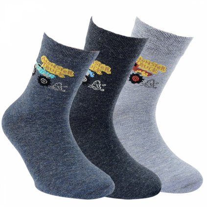 Dětské RS ponožky AUTA (3 páry)