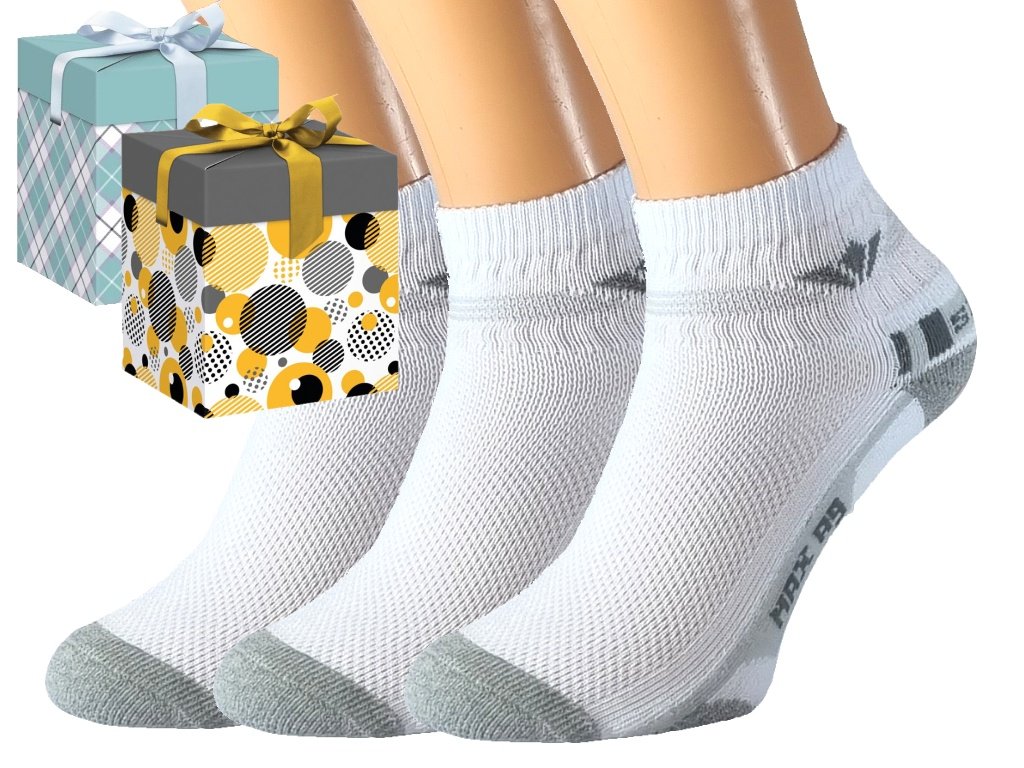 Dárkové balení 3 párů sportovních ponožek KRASITO