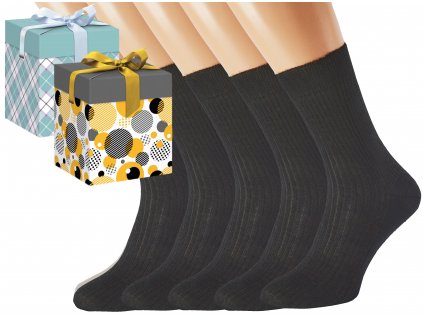 Dárkové balení 5 párů zdravotních ponožek