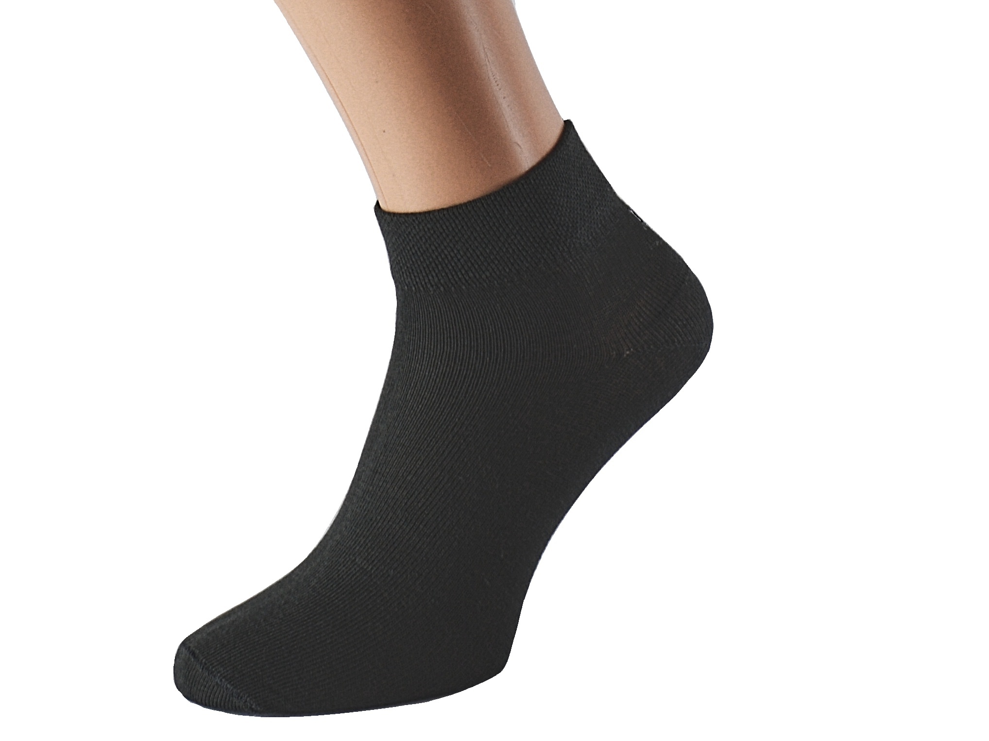 Kotníkové bavlněné ponožky OBI KUKS Barva: Černé, Velikost: EUR 43-46 (UK 9-11)