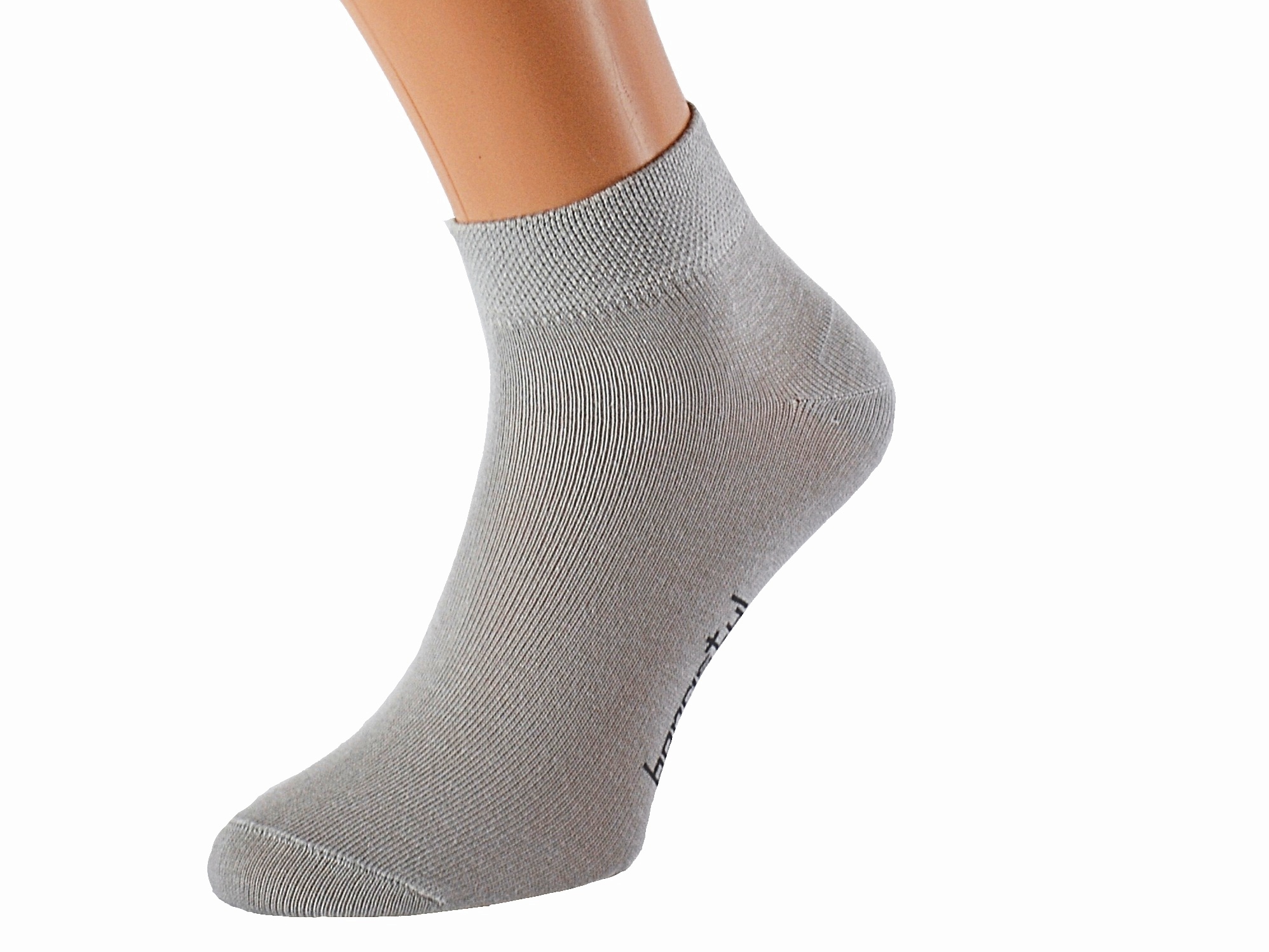 Kotníkové bavlněné ponožky OBI KUKS Barva: Světle šedé, Velikost: EUR 43-46 (UK 9-11)