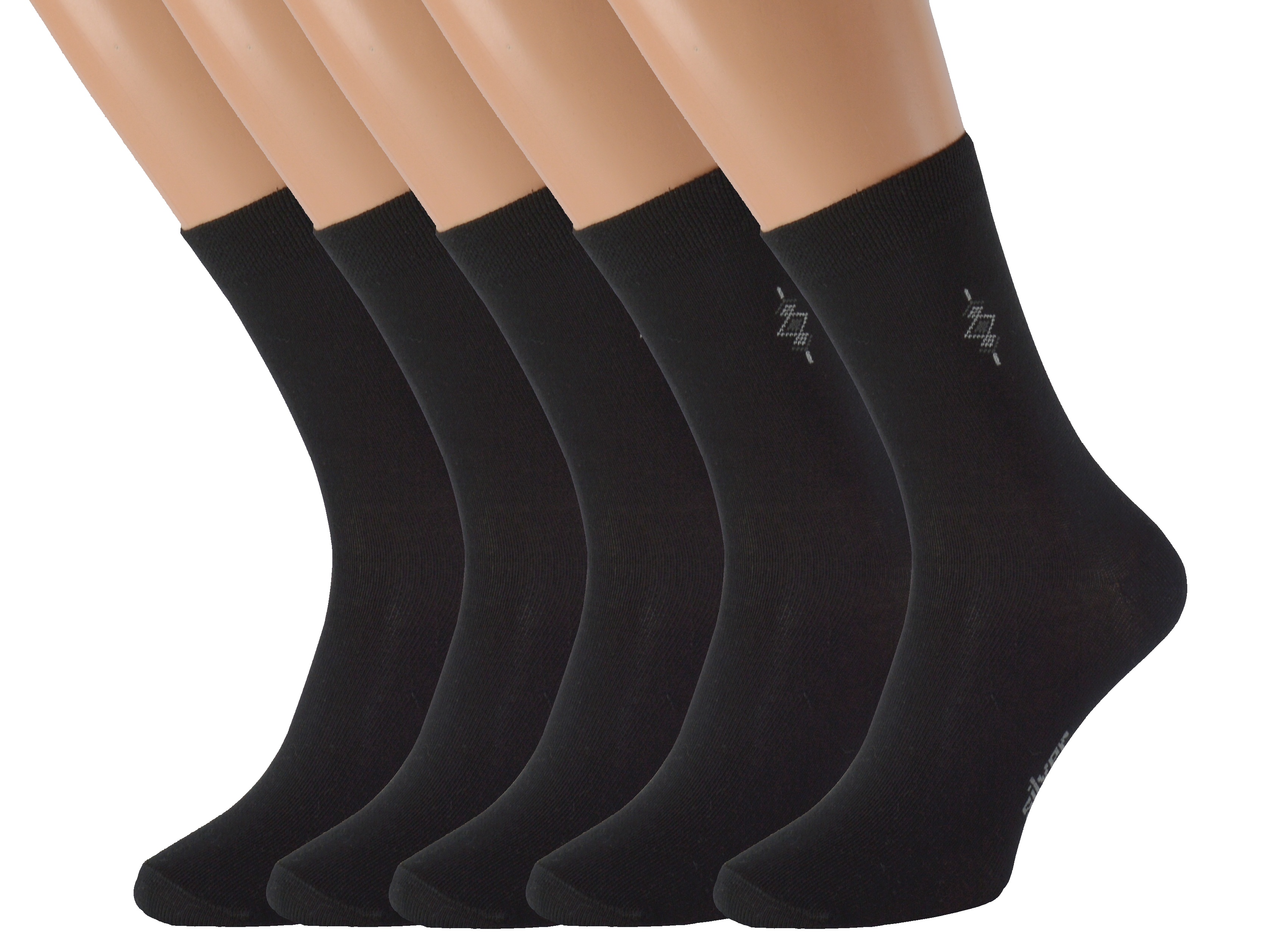 5 párů společenských ponožek BOBOLYC Barva: Černé, Velikost: EUR 35-38 (UK 3-5)