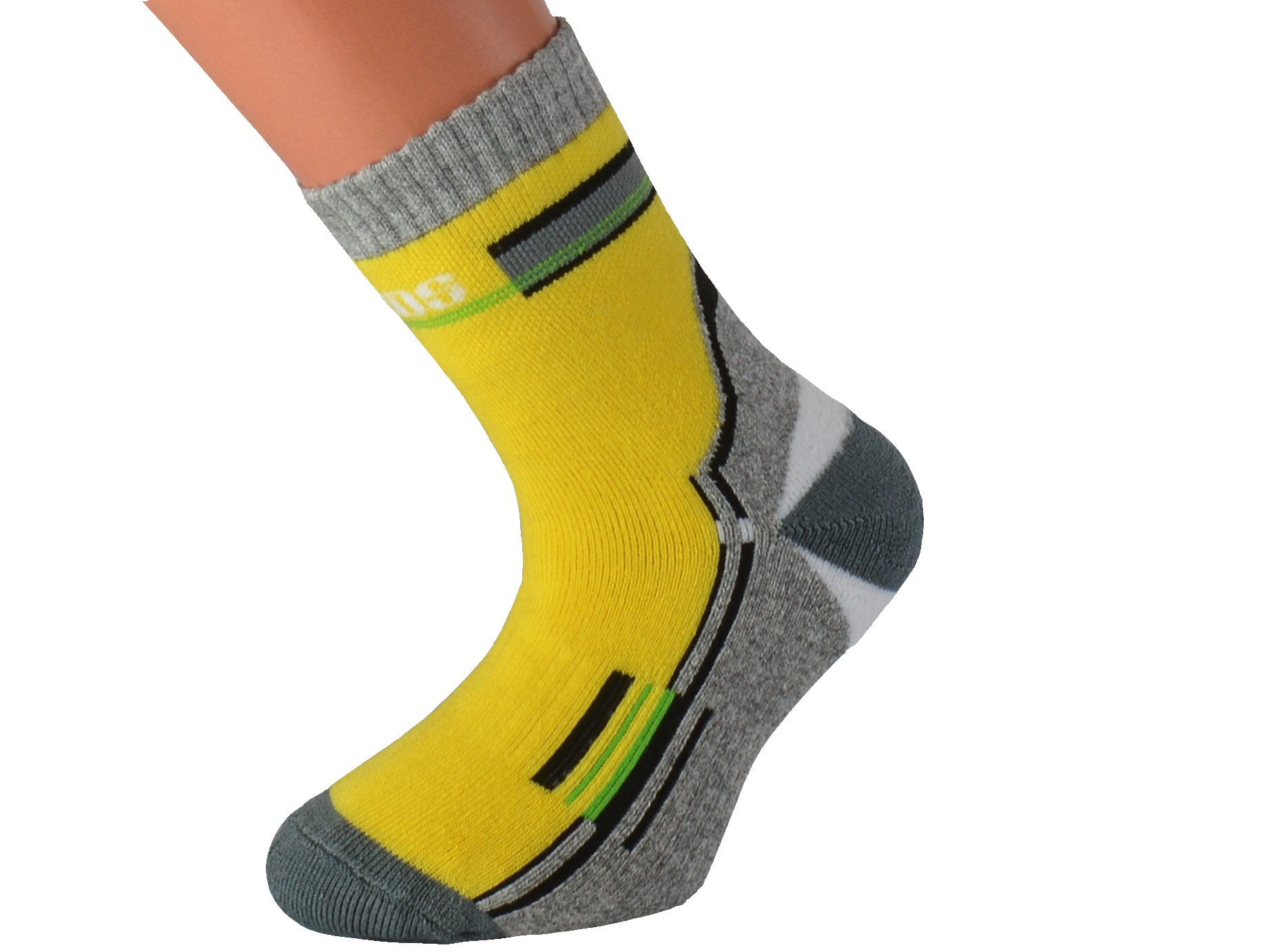 Dětské froté ponožky TREKID KUKS Barva: Žluté, Velikost: EUR 32-35 (UK 13-3)