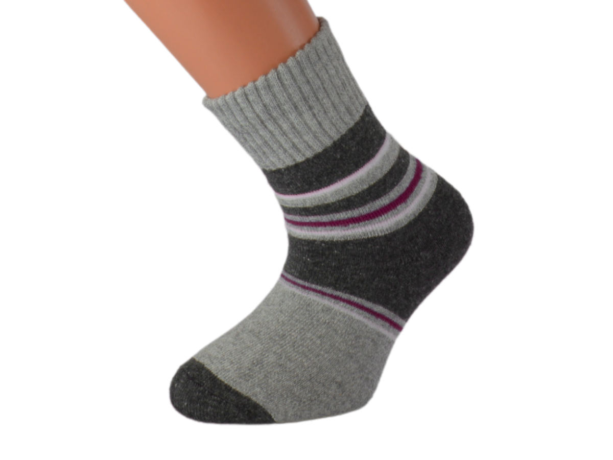 Dětské froté ponožky KOSÍK Barva: Tmavě šedé, Velikost: EUR 22-25 (UK 5,5-8)