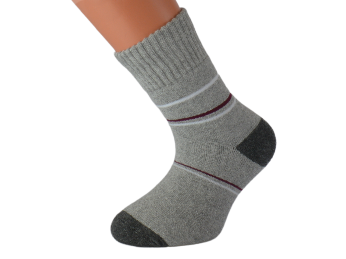 Dětské froté ponožky KOSÍK Barva: Světle šedé, Velikost: EUR 22-25 (UK 5,5-8)