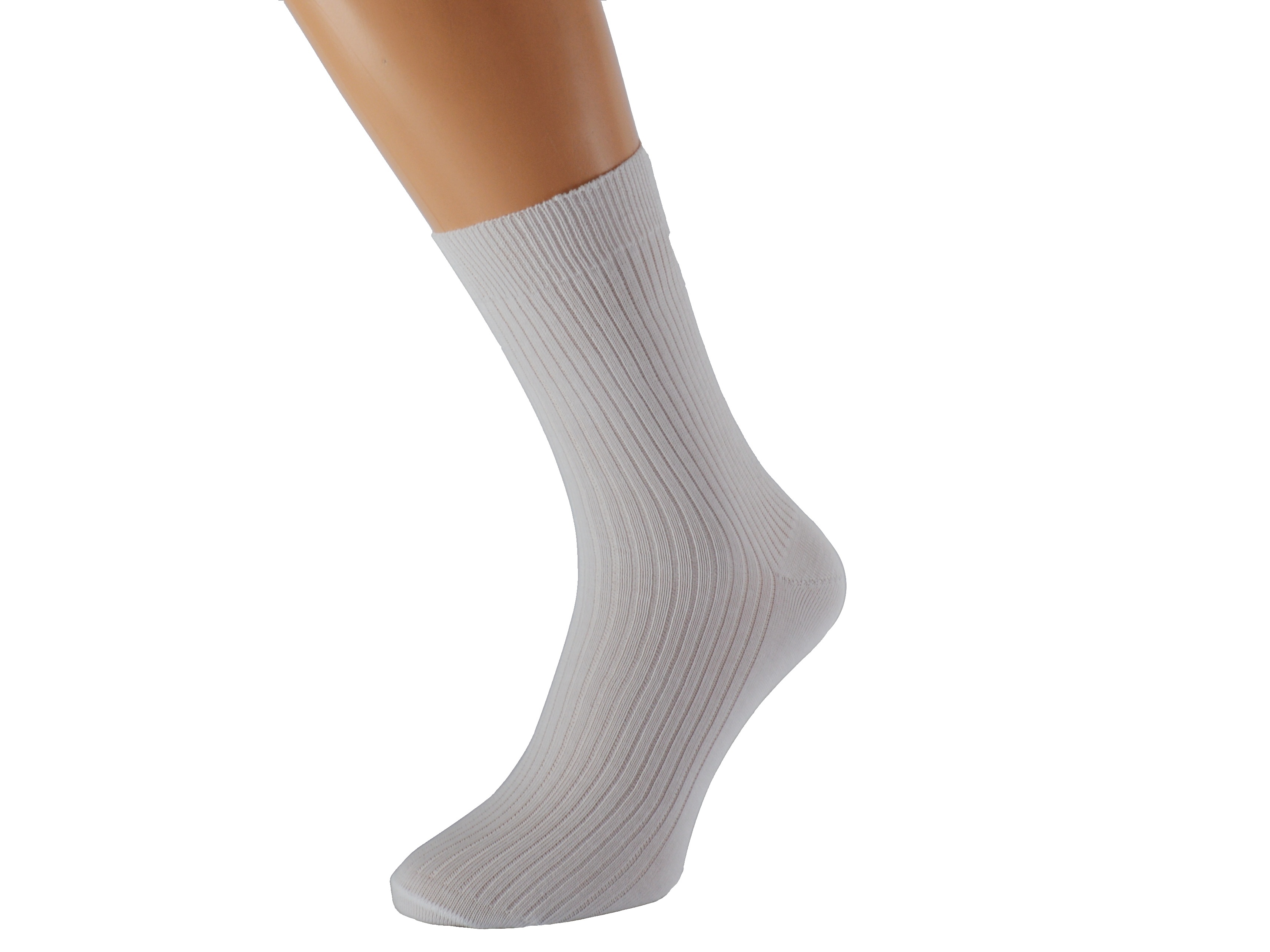 Zdravotní ponožky bez lemu LUKÁŠ KUKS Barva: Bílé, Velikost: EUR 39-41 (UK 6-7)