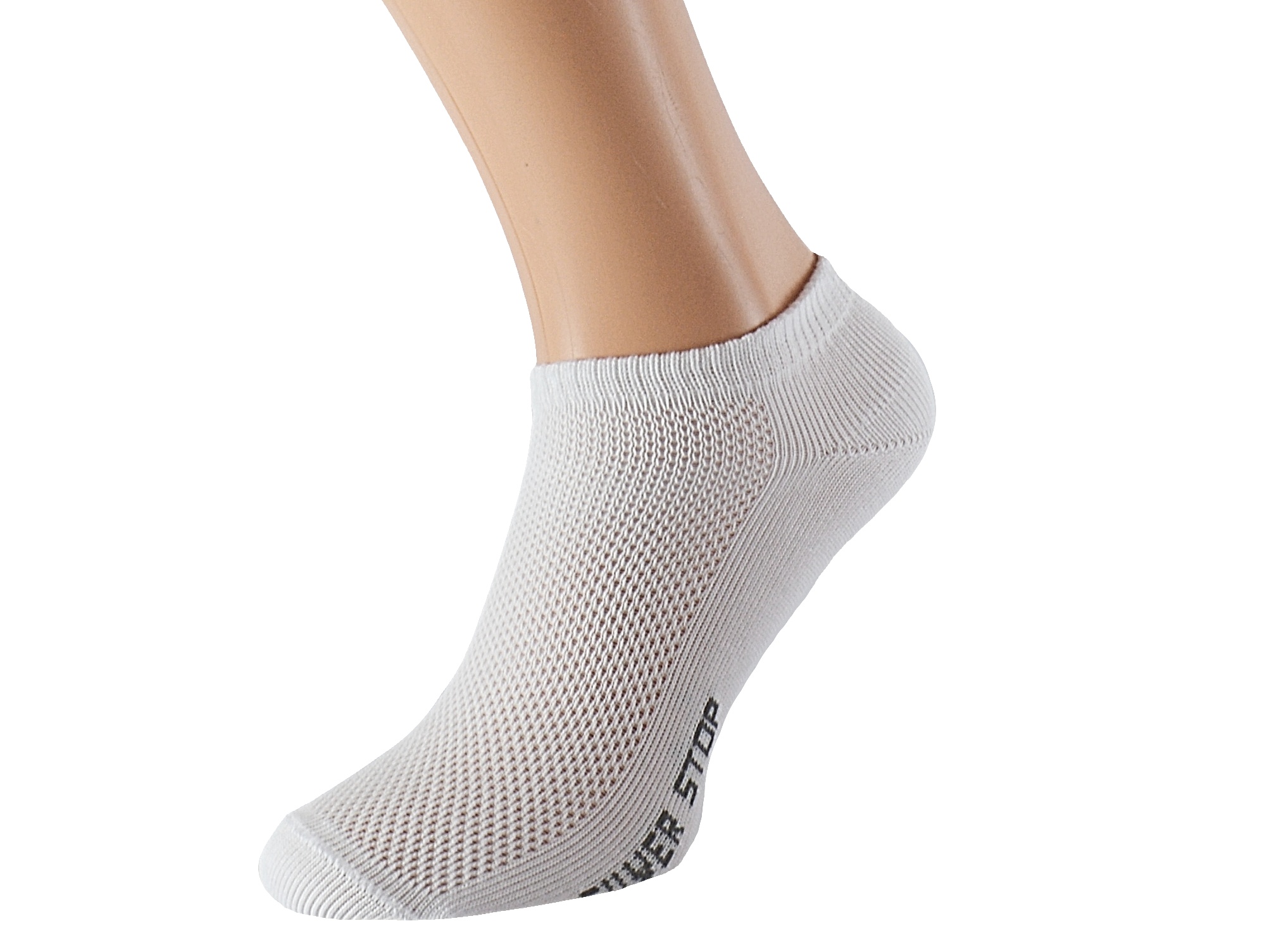 Kotníkové ponožky se stříbrem FIT KUKS Barva: Bílé, Velikost: EUR 39-41 (UK 6-7)