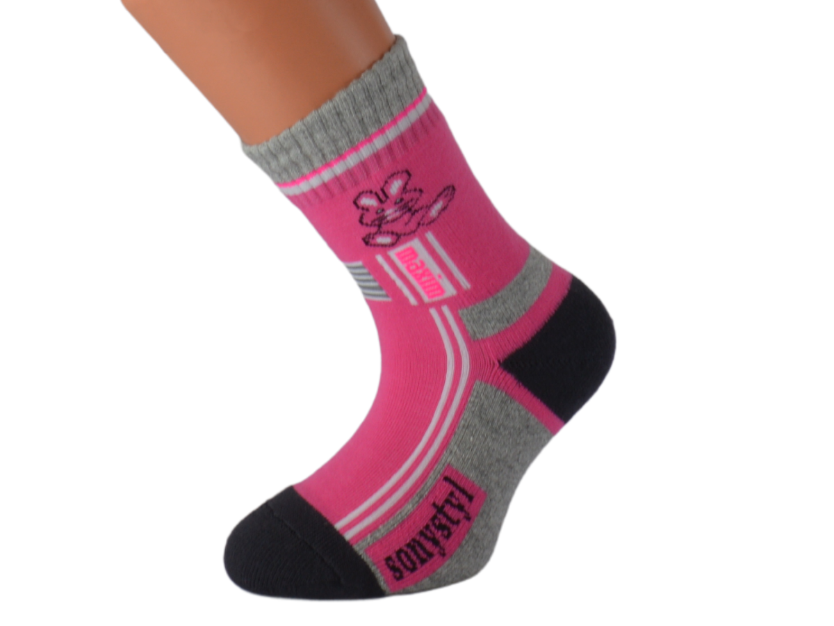 Dětské ponožky LEVIKID KUKS Barva: Růžové, Velikost: EUR 22-25 (UK 5,5-8)