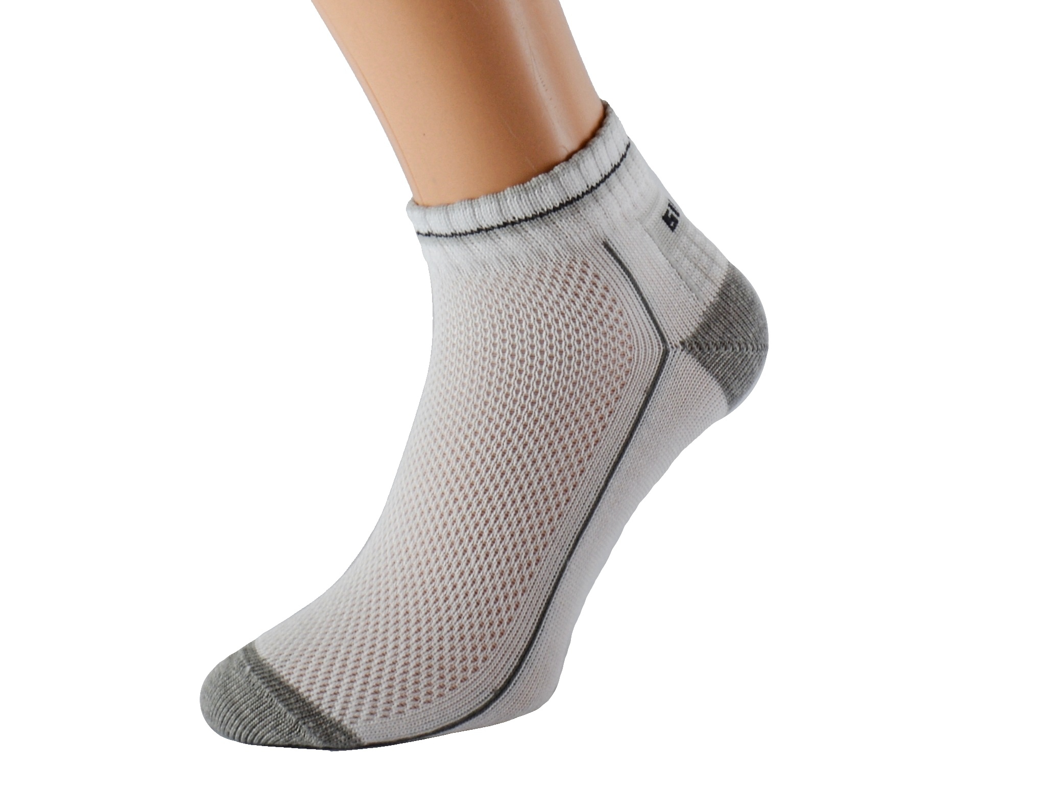 Kotníkové zdravotní ponožky EMIL KUKS Barva: Bílé, Velikost: EUR 36-38 (UK 4-5)