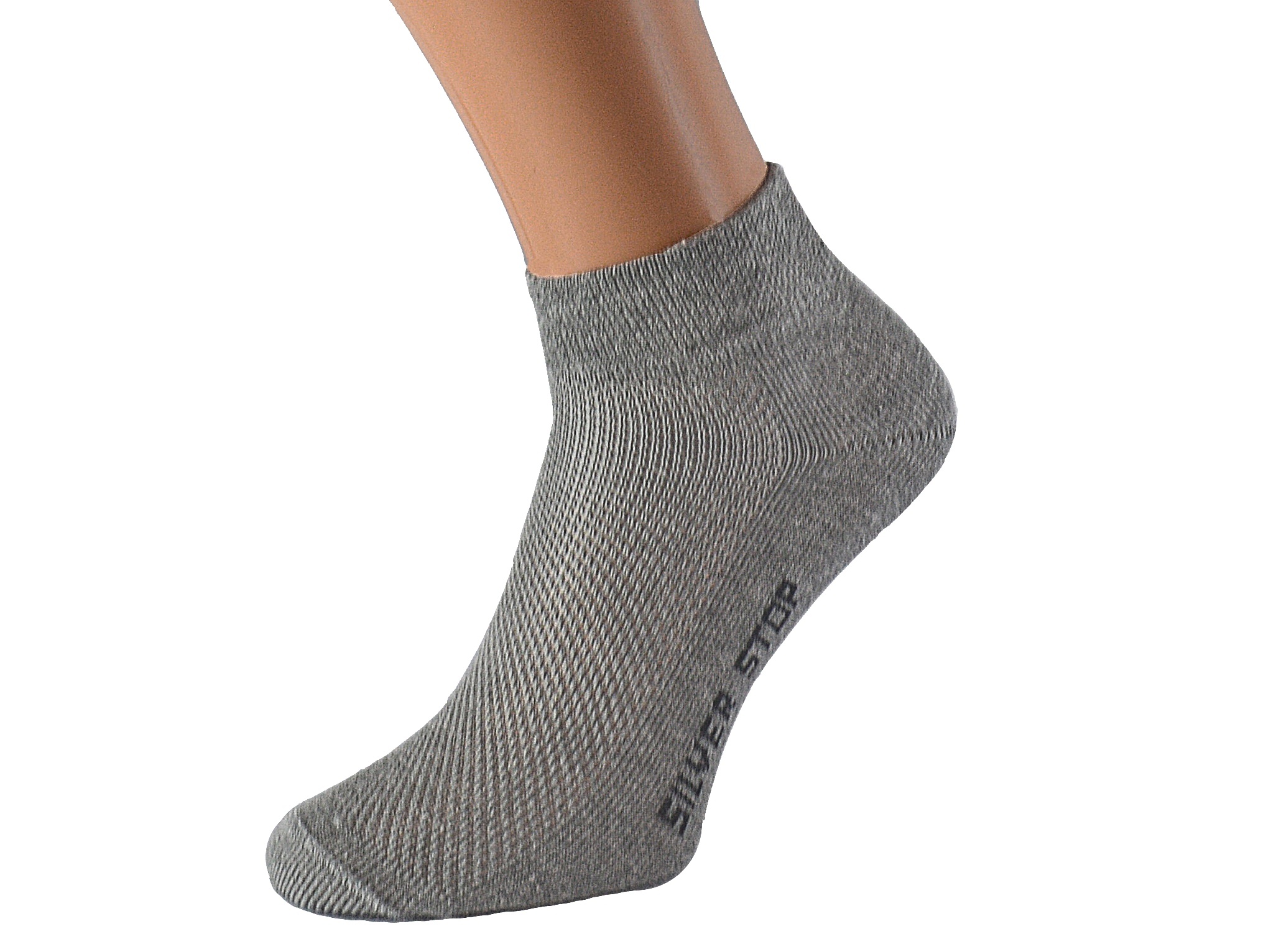 Kotníkové ponožky se stříbrem KRADANA KUKS Barva: Světle šedé, Velikost: EUR 43-45 (UK 9-10)