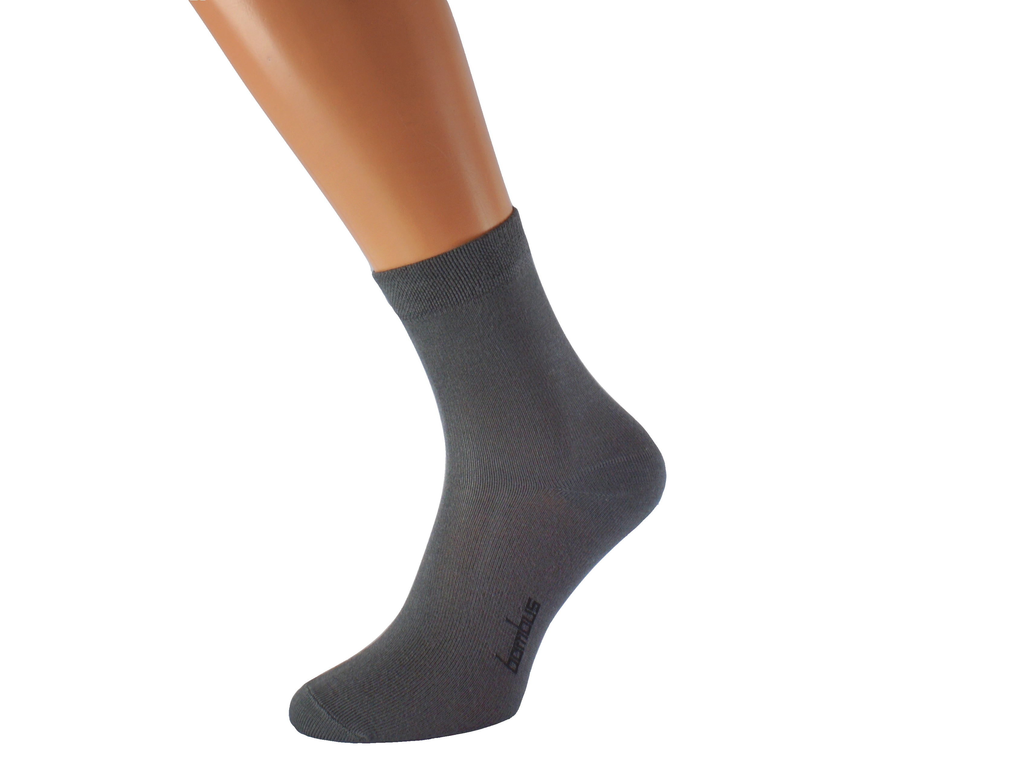 Bambusové ponožky se stříbrem BAMBOO KUKS Barva: Tmavě šedé, Velikost: EUR 35-38 (UK 3-5)