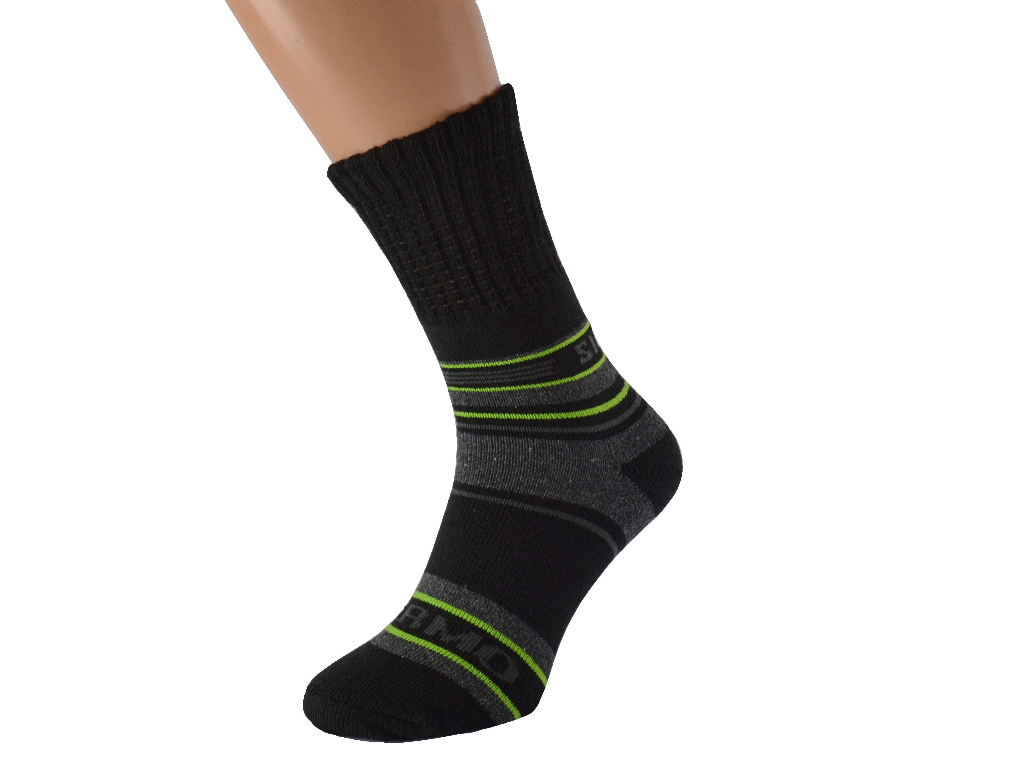 Merino zdravotní ponožky HANUŠ KUKS Barva: Černé, Velikost: EUR 46-48 (UK 11-12)