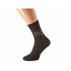 Hnědé antibakteriální ponožky proti pocení