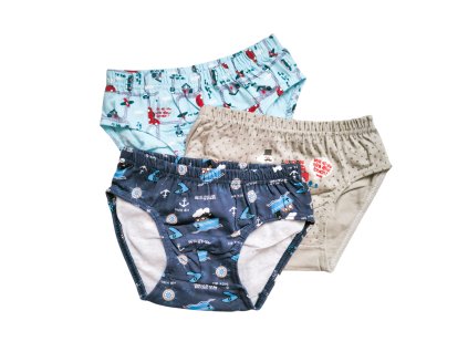 Chlapecké slipy - Cestování - 3 pack