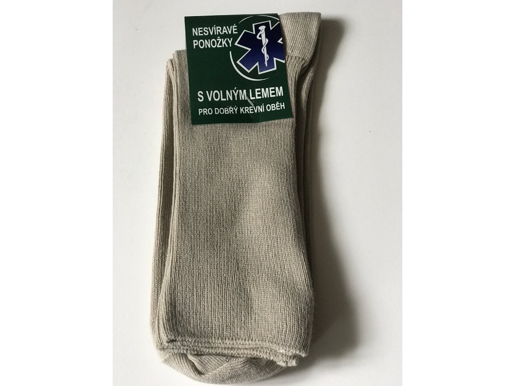 Nesvíravé ponožky-volný lem - Ponožky Sekanina