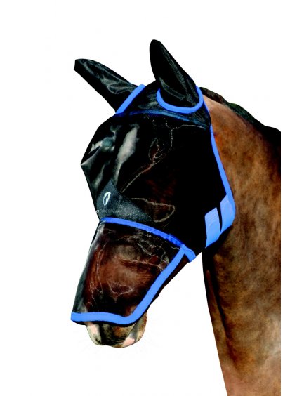 Maska proti hmyzu Hy Equestrian ze síťoviny přes uši a nos
