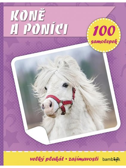 Koně a poníci plakát a samolepky