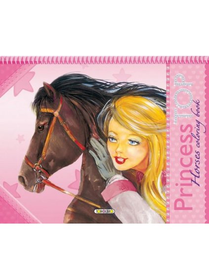 princess top horses coloring book