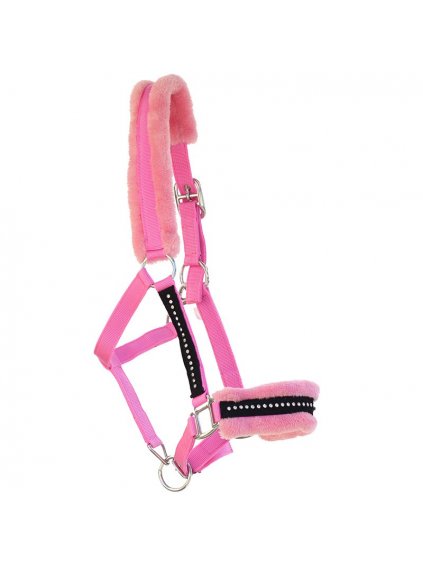 kunststoffhalfter diamonds pink shetty