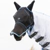 1741342312 45185 Hy Equestrian Mesh Full Mask with Ears and Nose BlackLightBlue 01