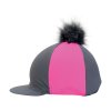 PR 30646 Hy Equestrian Hat Cover with Faux Fur Pom Pom 03