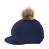 PR 30646 Hy Equestrian Hat Cover with Faux Fur Pom Pom 01