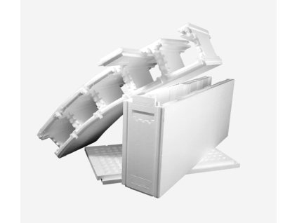 Polystyrenová tvárnice Porocell Eco RoundBlock obloukový prvek EPS30 1 000 x 250 x 250 mm