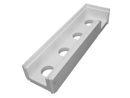 Tvárnica Porocell sarok túlfolyó csatorna EPS100 1.030 x 170 x 280mm