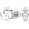 Medence szivattyú Basic 17m3/h H=8m 1,0LE/230V