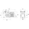 Medence szivattyú Saci OPTIMA 25M 4m3/h H=10m 0,25LE 230V