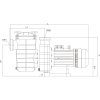 Medence szivattyú AQUAFILT 65m3/h H=8m 4LE 400V