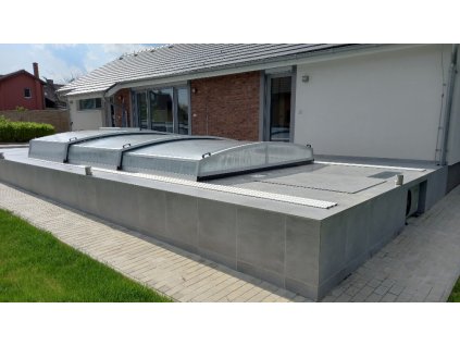 Niedrige Überdachung DIAMANT für 5x3 (320x540) Pool