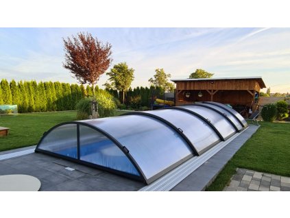 Bogenüberdachung für den Pool 8.3x3.6 (380x850) PRAKTIK