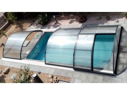Bogenüberdachung für den Pool 7x3.6 (360x740) PRAKTIK