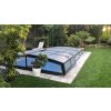 Niedrige Überdachung DIAMANT für 8.3x3.6 (380x850) Pool klar PK4 Polycarbonat