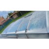 Niedrige Überdachung DIAMANT für 9x3.6 Pool (360x1062)