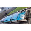 Niedrige Überdachung DIAMANT für 9.3x3.6 (380x1062) Pool klar PK4 Polycarbonat