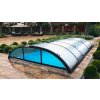 857 1 sapphire die elegante flache pooluberdachung aus klarem 4 mm polycarbonat fur pool 340 428 cm