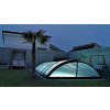 Bogenüberdachung für den Pool 6,3x3,3 (340x640) PRAKTIK klar PK4 Polycarbonat