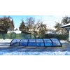 Bogenüberdachung für den Pool 7,3x3,3 (340x740) PRAKTIK klar PK4 Polycarbonat
