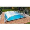 863 4 sapphire die elegante flache pooluberdachung aus klarem 4 mm polycarbonat fur pool 5x3 320 540 cm
