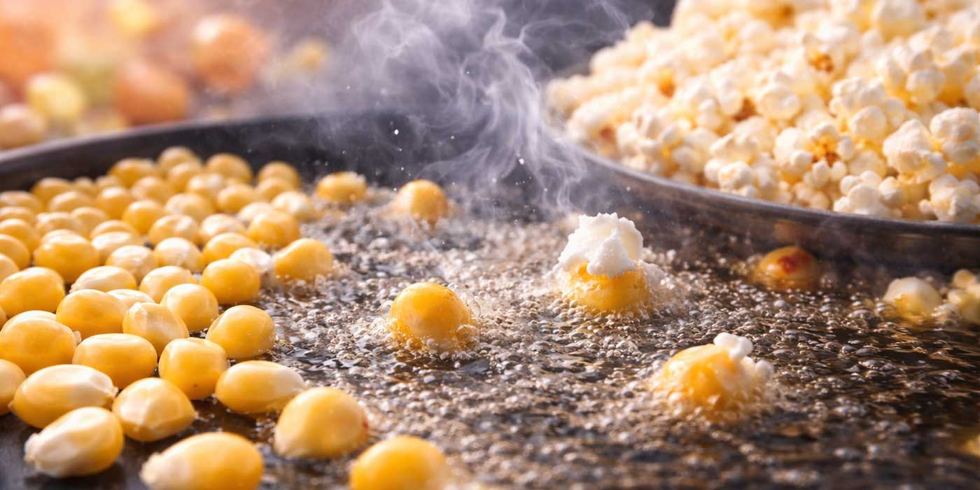 Jak vzniká popcorn – od zrna až po křupnutí