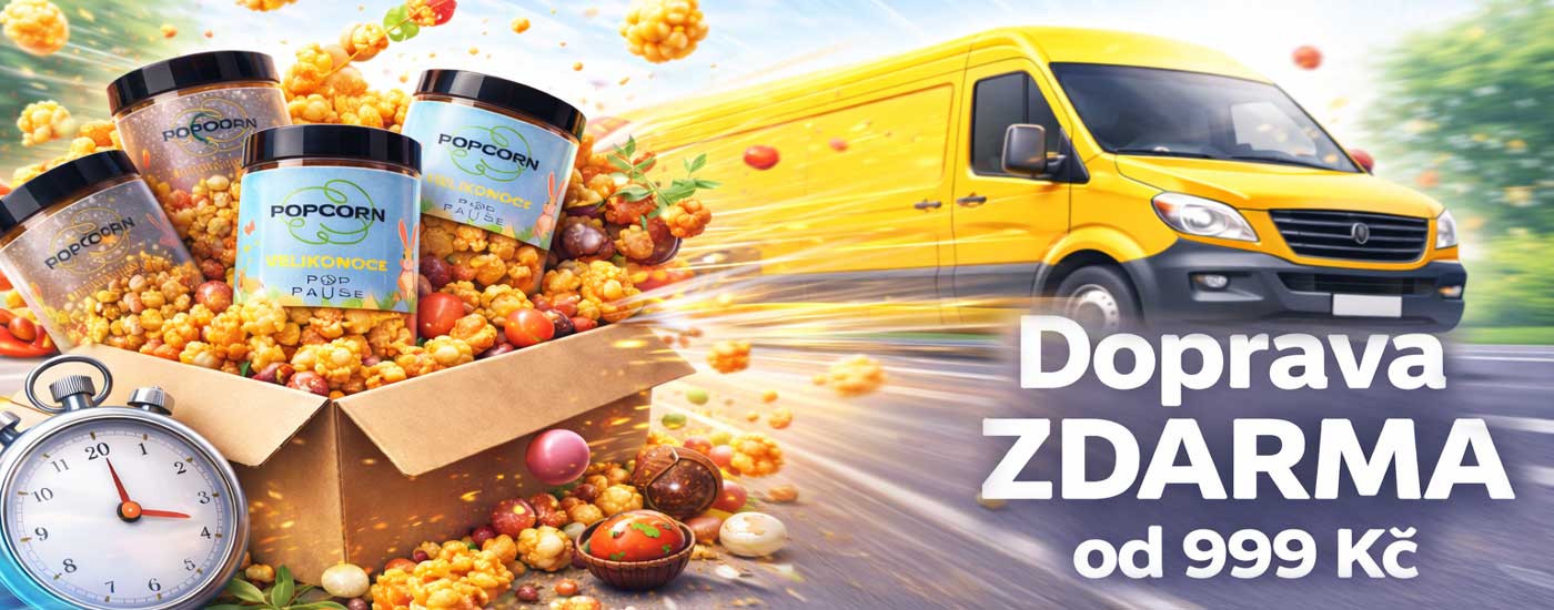 Doprava POPCORNU ZDARMA od 999 Kč
