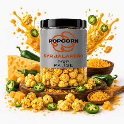 pop pause popcorn sýr jalapeni