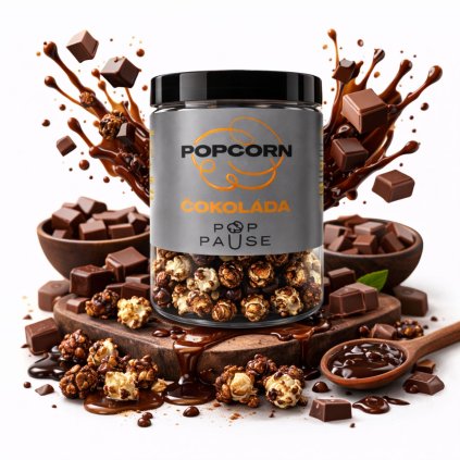 čokoláda popcorn