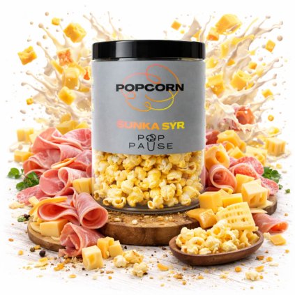 šunka sýr popcorn