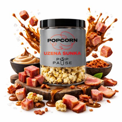 uzená šunka popcorn